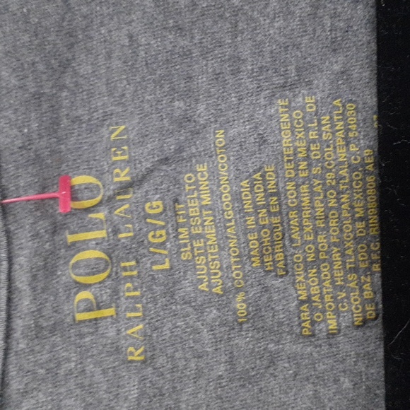 Ralph lauren grey Size L men's t-shirt - Picture 2 of 3